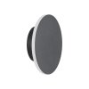 Lampa ścienna kinkiet czarny okrągły 15cm płaski metalowy minimalistyczy NYX ST-8293W/15 black Step Into Design